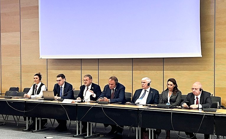 Сенаторы в составе делегации Федерального Собрания РФ участвуют в 151-й Ассамблее Межпарламентского союза в Женеве