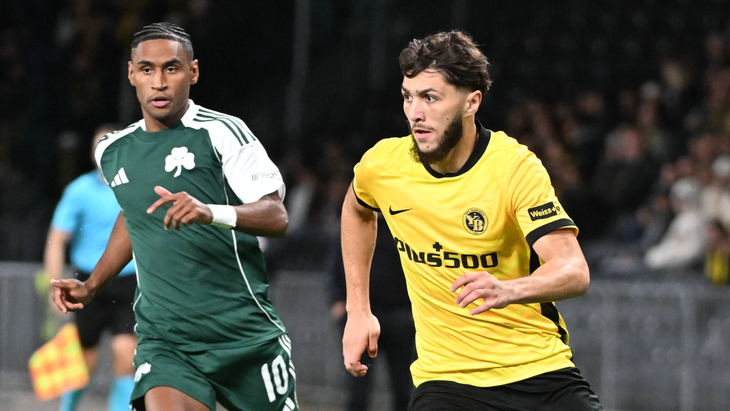 Фрагмент матча «Панатинаикос» — «Янг Бойз»