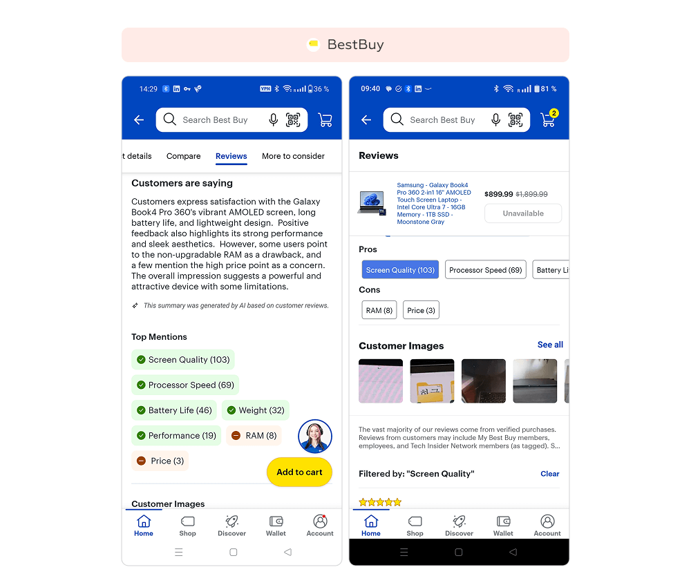 Как устроено AI-резюме отзывов о товарах в магазине BestBuy