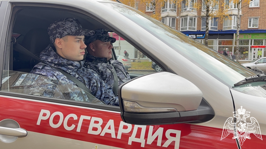 В Печоре сотрудники Росгвардии задержали мужчину, разбившего окно в административном здании