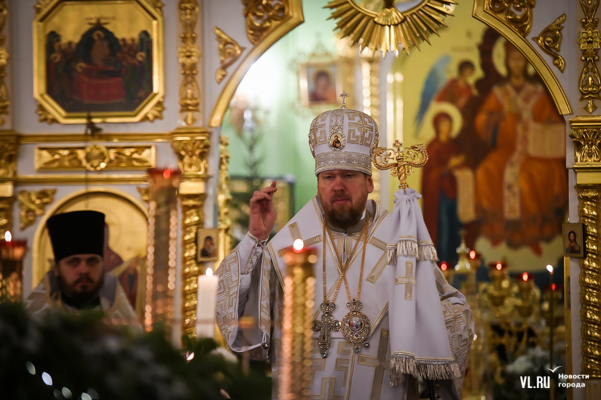 Рождественское богослужение в Кемерово ночная