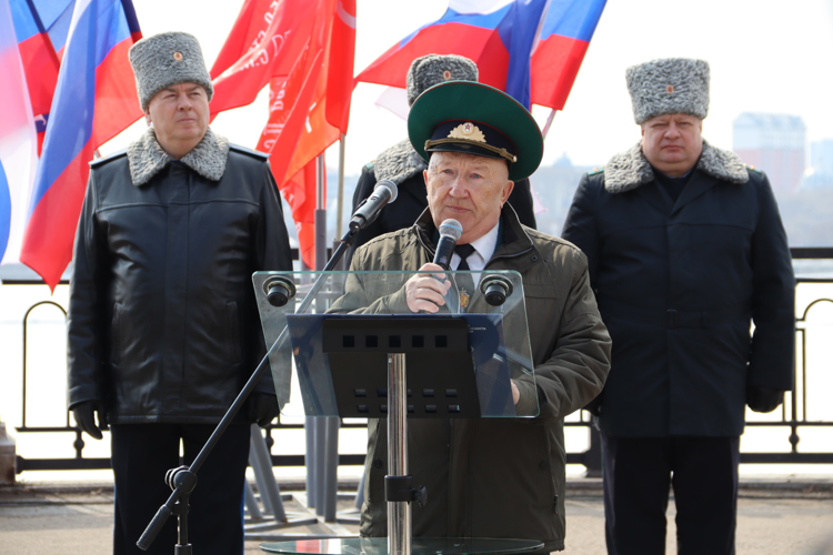  В Благовещенск прибыл символ акции «Эстафета Победы»