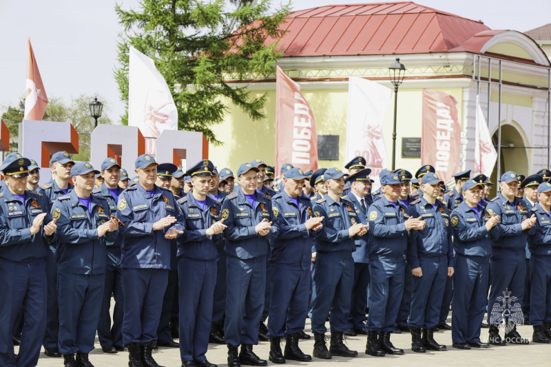 Отметили День пожарной охраны Омской области с размахом