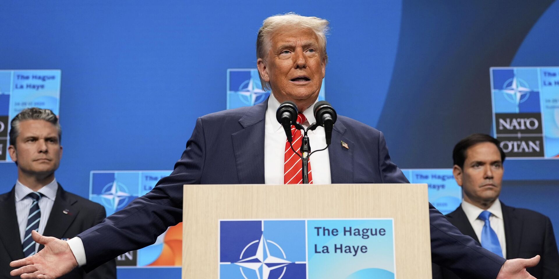 Президент США Дональд Трамп выступает на пресс-конференции по окончании саммита НАТО - ИноСМИ, 1920, 15.08.2025