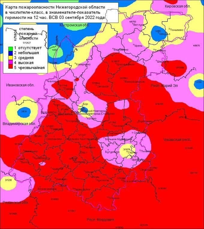 Карта запретов лес