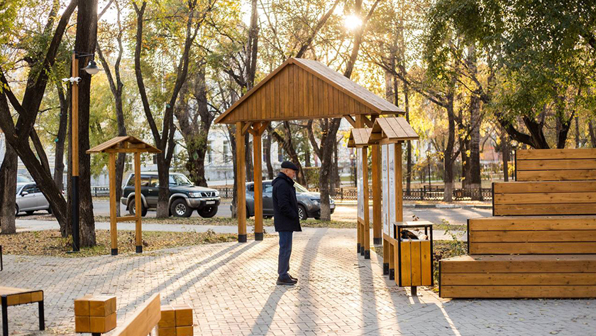 «Авиасквер» и «Аллея молодежи»: какие территории преобразовали в Приамурье по президентскому нацпроекту - gtrkamur.ru