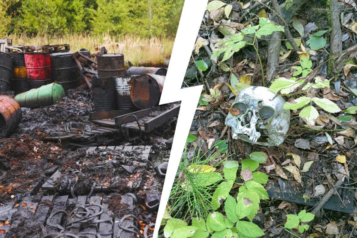 в коле бургерах нашли химикаты. т72 брошенный в лесу. свалка токсических и ядерных отходов. в коле бургерах нашли химикаты. канистры с химикатами.