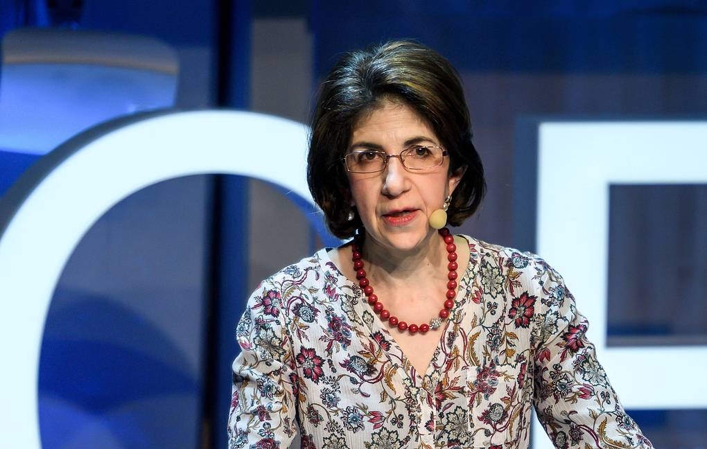 Генеральный директор ЦЕРН Фабиола Джанотти Fabrice Coffrini/Pool via REUTERS