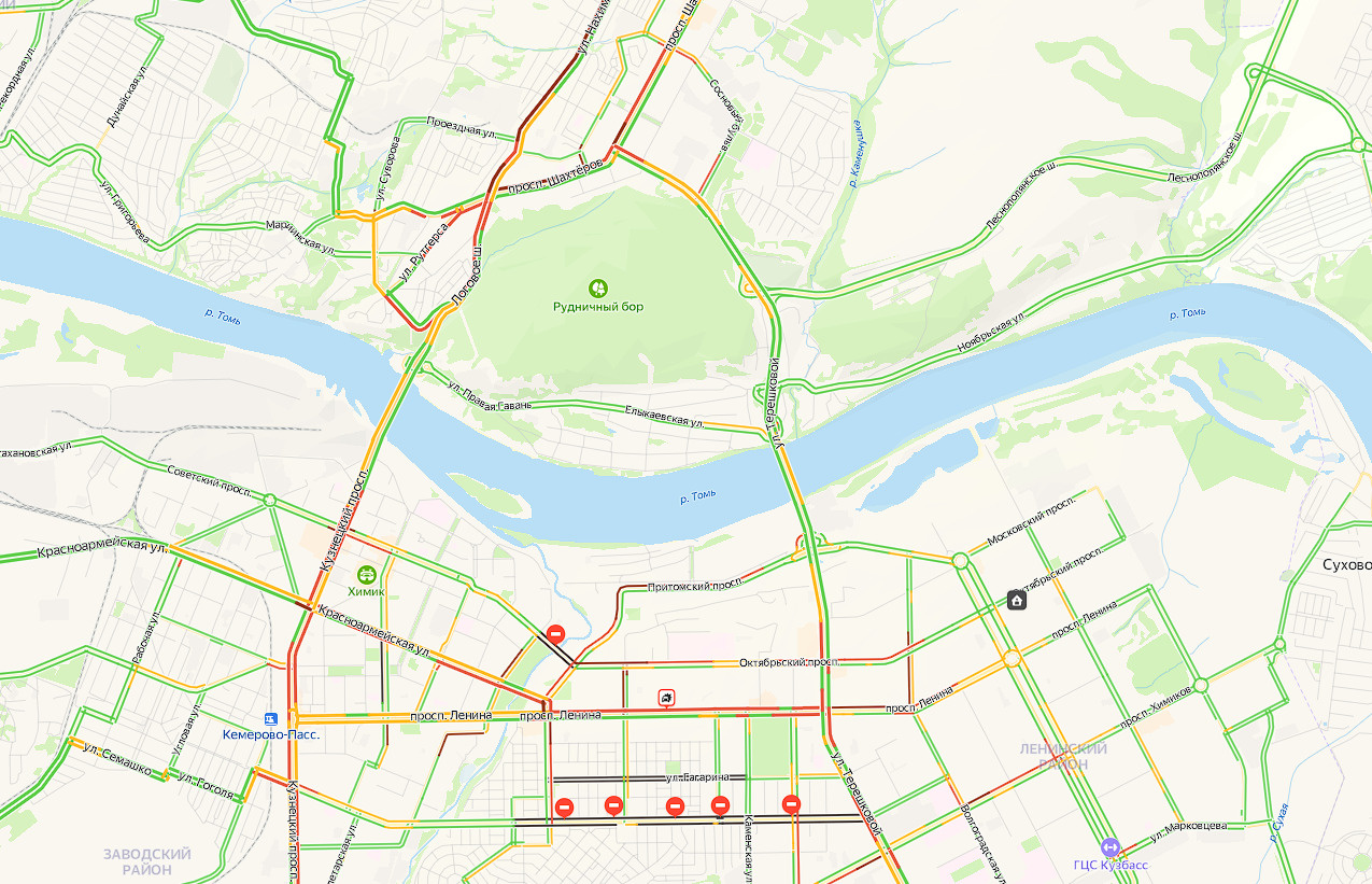 Карта кемерово в реальном времени