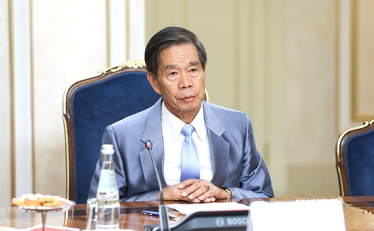 Встреча Николая Журавлева с членом Политбюро Народно-революционной партии Лаоса, Председателем Центрального комитета Лаосского фронта национального развития