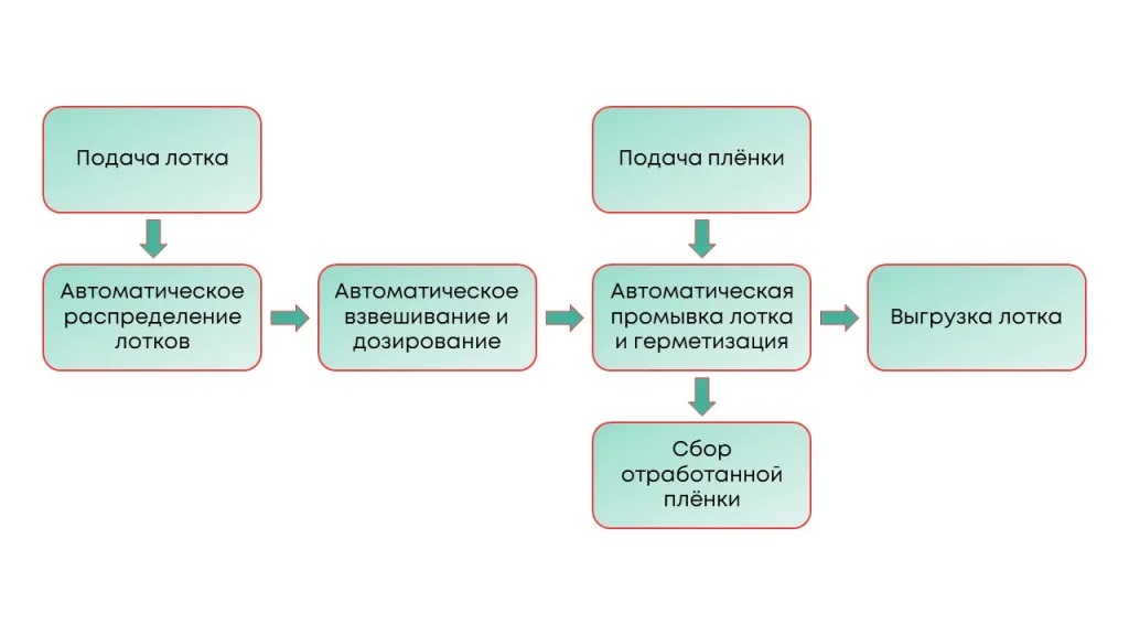 Как работает оборудование по упаковке готовой еды