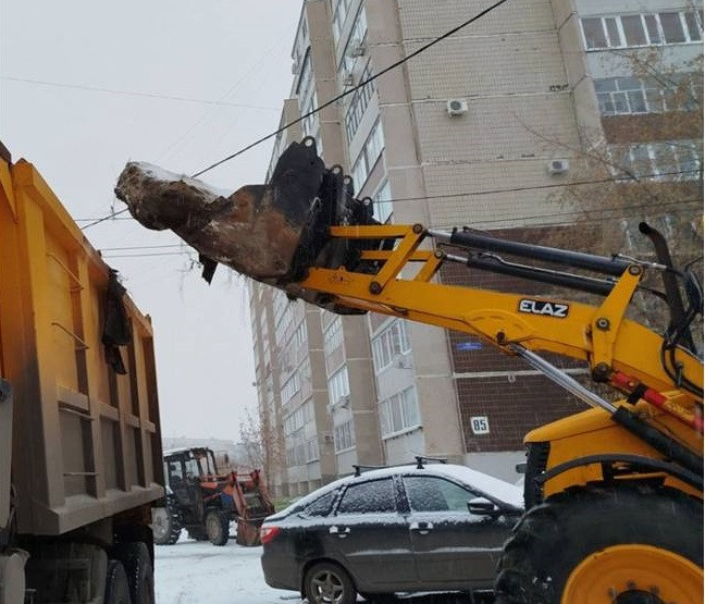 Из Ульяновска вывозят железобетонные отходы