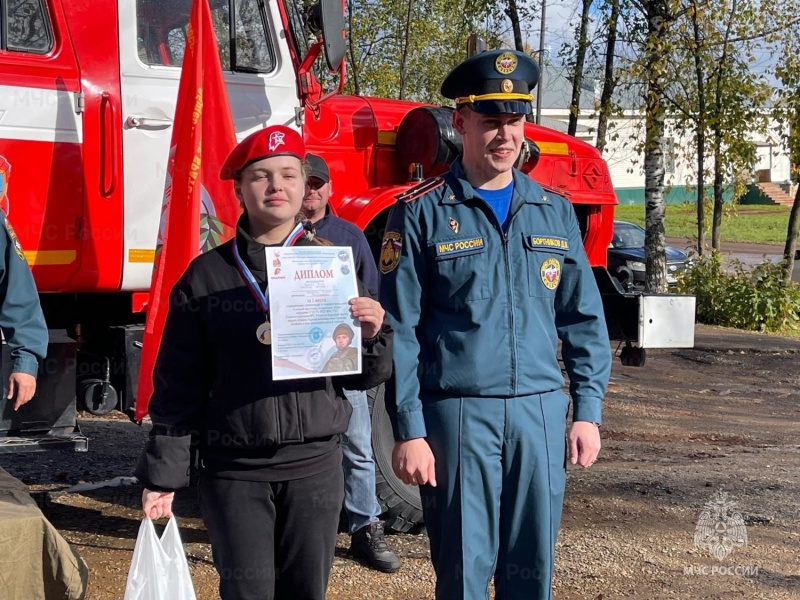 В Унинском районе прошла пожарная эстафета для школьников