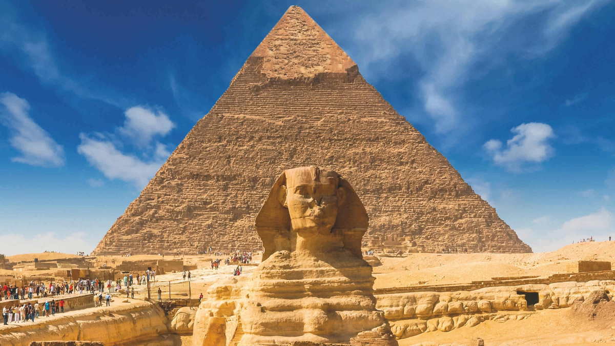 Египет Сфинкс пирамида