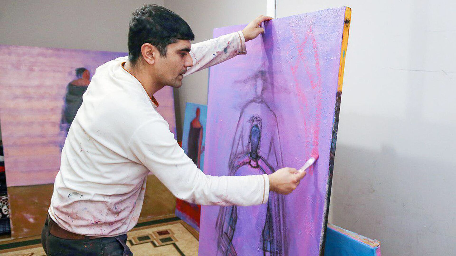 Художник Санджар Джаббаров - Sputnik Узбекистан, 1920, 06.01.2026