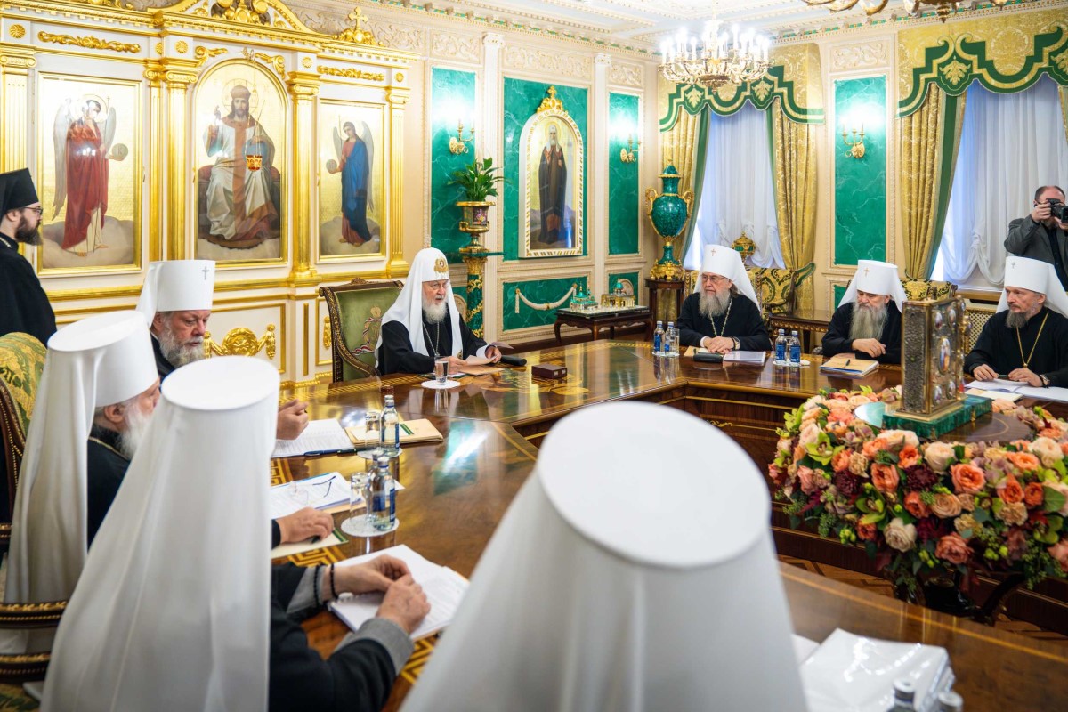 В Москве завершилось заседание Священного Синода Русской Православной Церкви