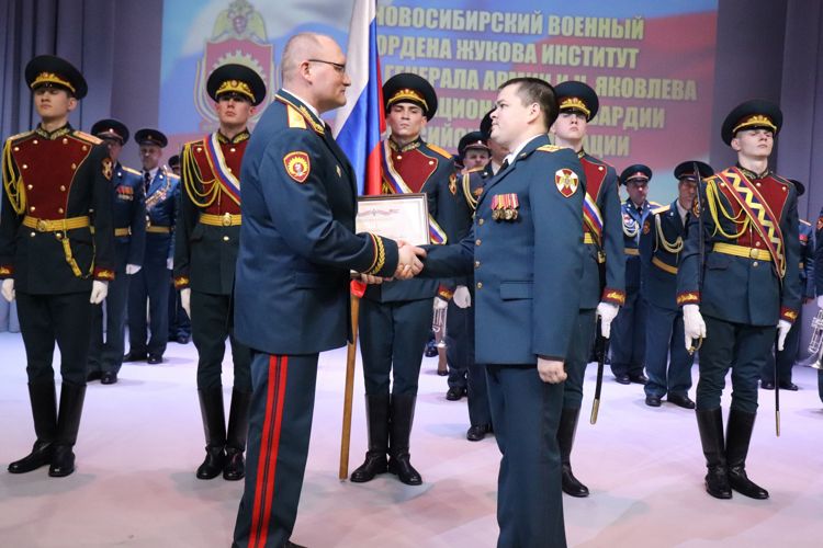 Генерал армии Виктор Золотов поздравил Новосибирский военный институт Росгвардии с годовщиной со дня образования