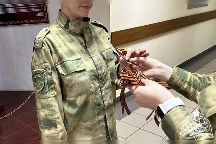 Смоленские росгвардейцы приняли участие во всероссийской акции «Георгиевская лента»