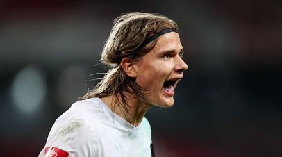 Нападающий ФК «Краснодар» Александр Кокшаров