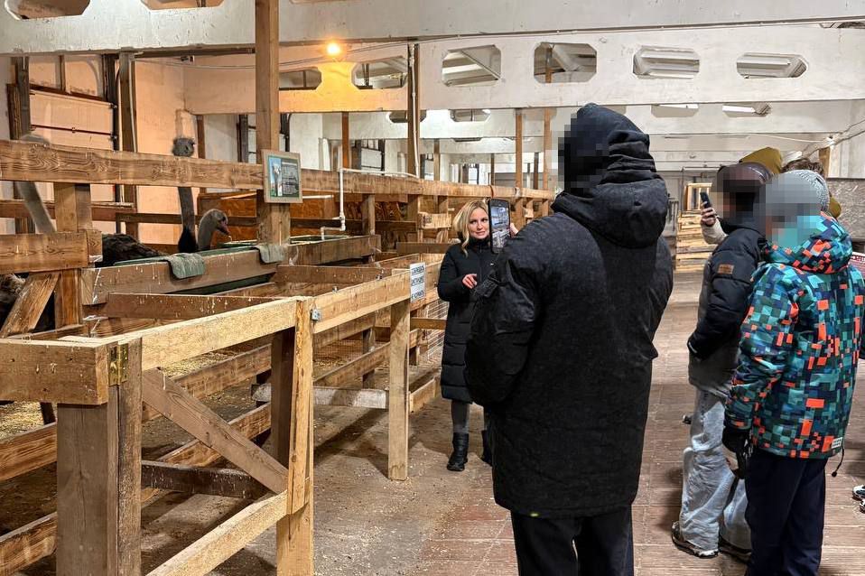 Подростки, состоящие на учёте, посетили страусиную ферму