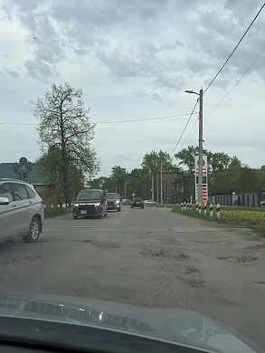 Новая дорога, ведущая к выезду на Кинешму разрушена