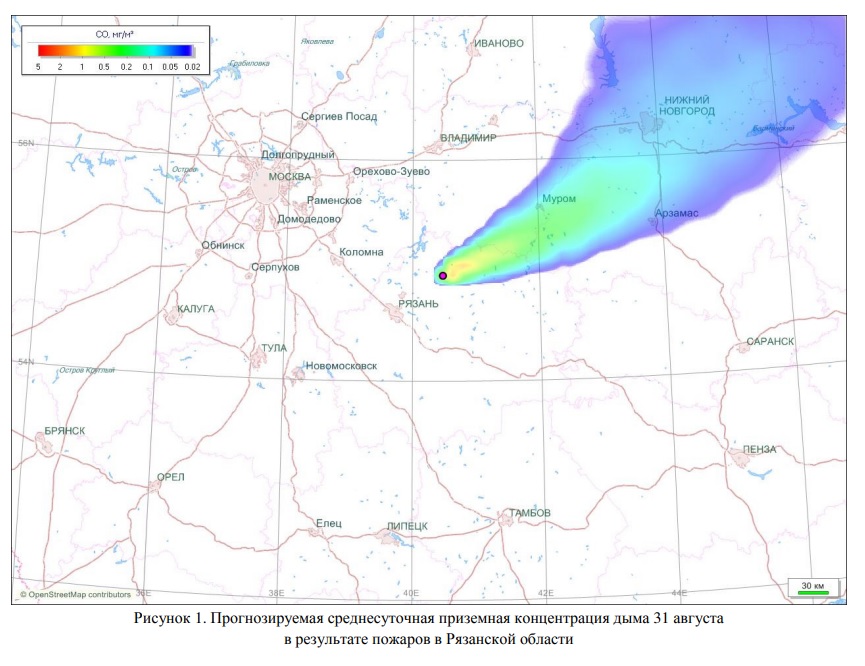 Карта погоды рязанской области сегодня