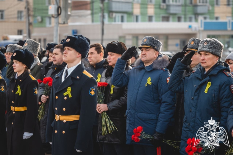 В Липецке начальник Управления Росгвардии участвовал в мероприятии в честь освобождения Ленинграда