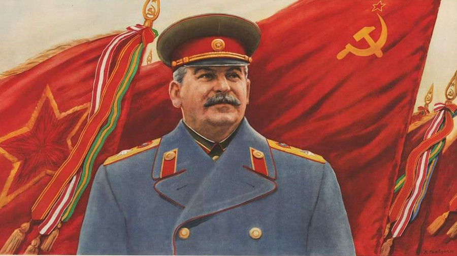 Иосиф Сталин на советском плакате.
