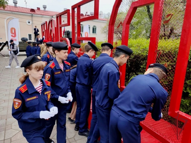 В Приморье с участием росгвардейцев проходит серия мероприятий, посвященная Дню Победы 