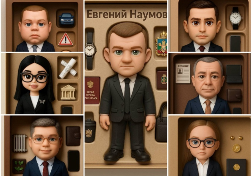 Нейросеть показала «кукольную версию» команды мэра Краснодара 