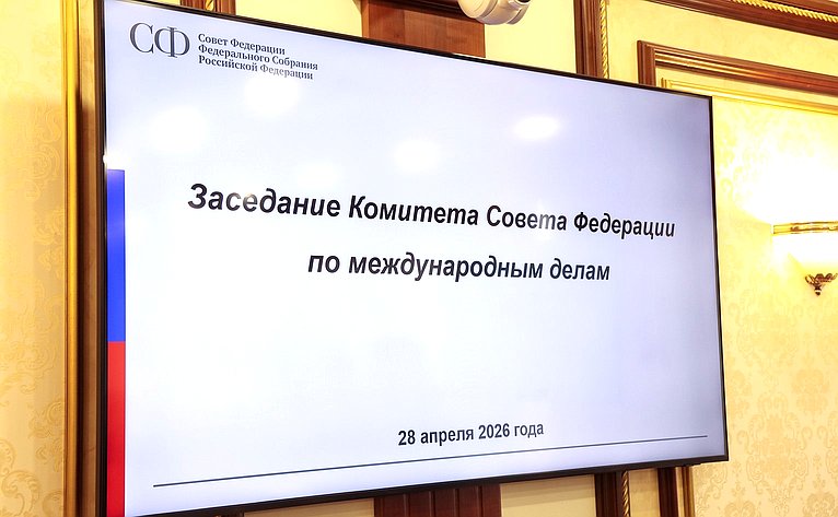 Заседание Комитета Совета Федерации по международным делам