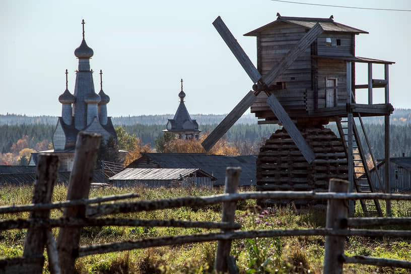 Церковь в деревне Кимжа Архангельская область