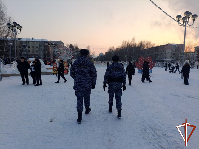 Росгвардия в Югре обеспечила безопасность граждан при проведении новогодних мероприятий 