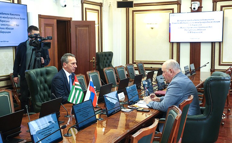 Встреча Григория Карасина с Министром иностранных дел Республики Абхазия
