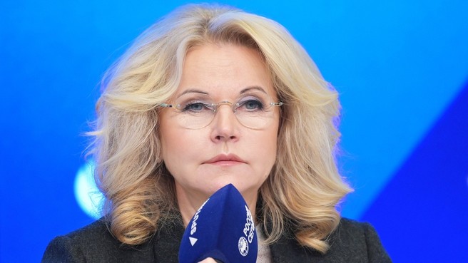 Татьяна Голикова приняла участие в пресс-конференции, посвященной запуску регионального движения «За медицину здорового долголетия»