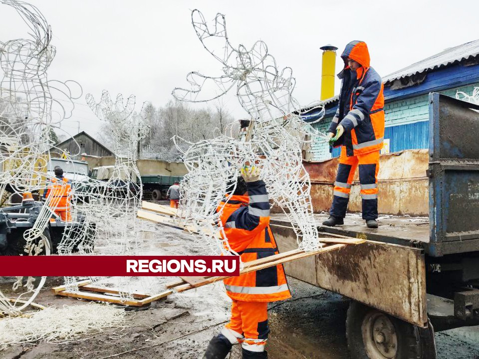 Новогодние инсталляции подготовят в Ивантеевке до конца недели