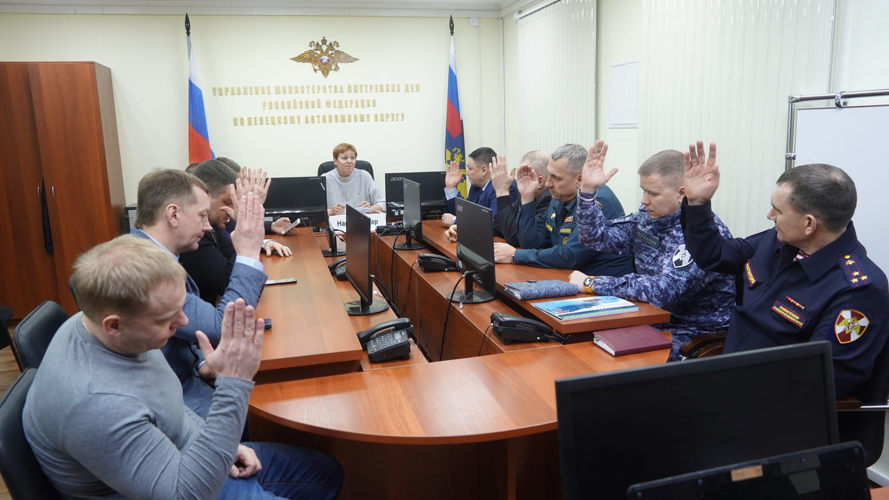 В Нарьян-Маре росгвардейцы стали участниками отчетно-выборной конференции «Динамо»