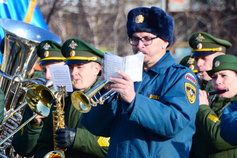 Первая репетиция парада 9 мая в Иркутске.