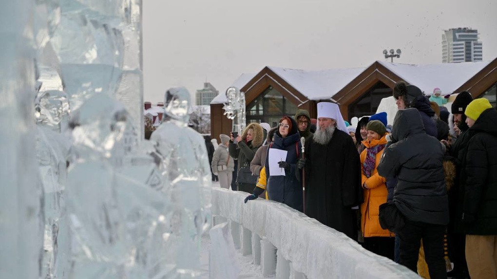 У Храма-на-Крови выбрали лучшую ледовую скульптуру. Фото