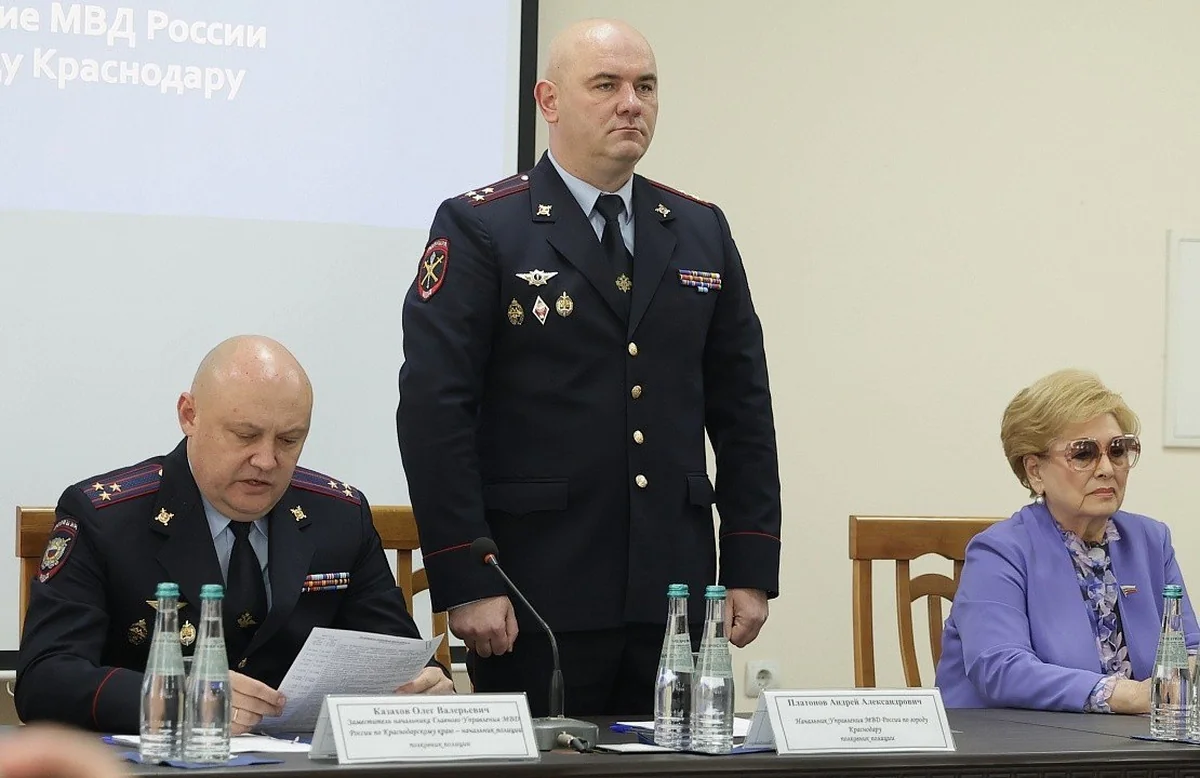 УМВД России по Краснодару возглавил полковник полиции Андрей Платонов