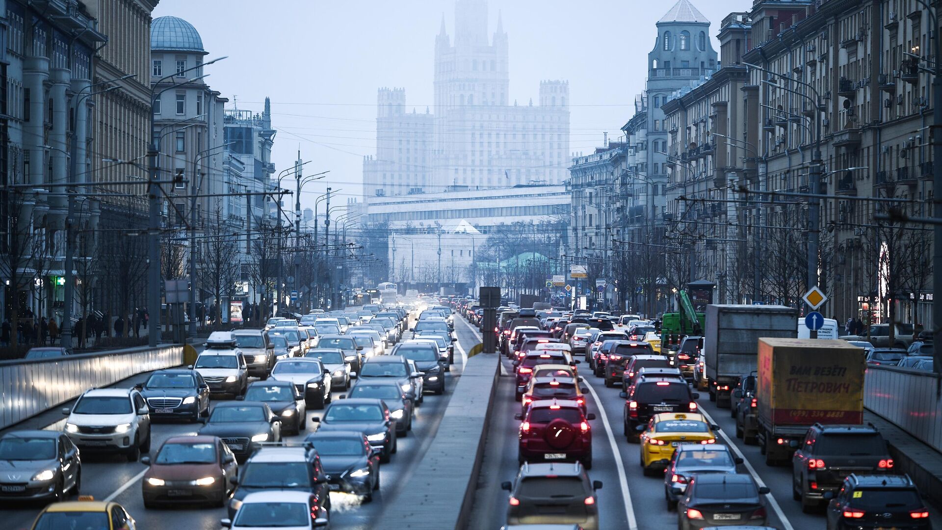 затор в москве