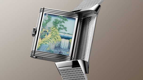 Jaeger-Lecoultre Reverso Tribute Enamel Hokusai Waterfalls Series