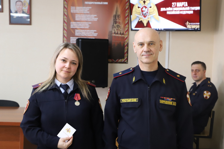 В Управлении Росгвардии по Пермскому краю состоялось вручение ведомственных наград, посвященное Дню войск национальной гвардии РФ