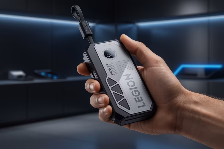 Lenovo Legion P5: зарядка на 100 Вт с экраном и встроенным кабелем