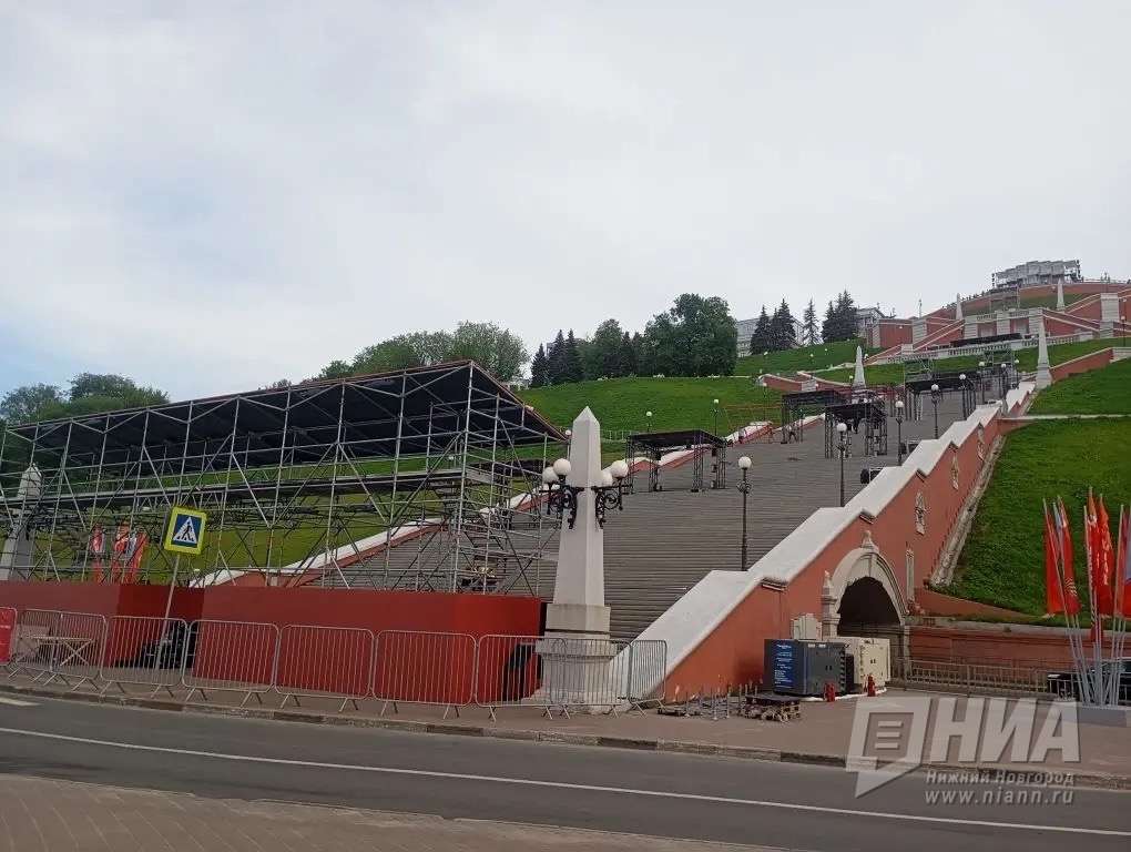 Проход по Чкаловской лестнице ограничили из-за фестиваля в Нижнем Новгороде