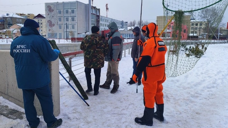 Специалисты проверили зимующую утку на Рогатке в Южно-Сахалинске