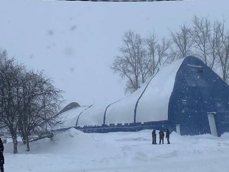 Следователи проводят проверку после обрушения крыши ледовой арены в селе Бакчар