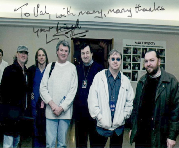 Валентин Доборович (третий справа) с группой Deep Purple. Фото из личного архива