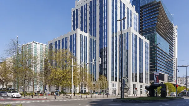 Офис Euroclear в Брюсселе (Фото Nicolas Maeterlinck / Belga via ZUMA Press)