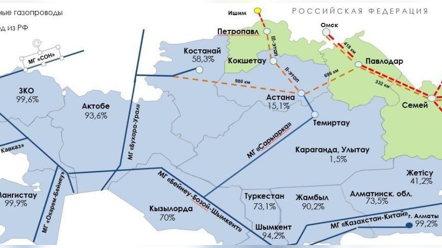 Карта газификации россии газпром